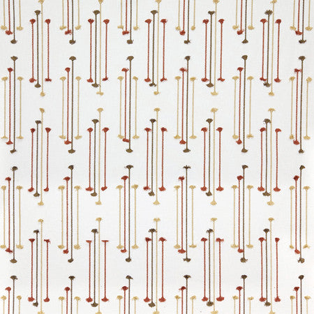 Straight Forward Spice by Carole Designer Fabric Sunset Serenade Base: 52% Cotton, 48% Polyester Embr: 100% Rayon India 12 5/8" V, 6 3/4" H 51"" - Swanky Fabrics -