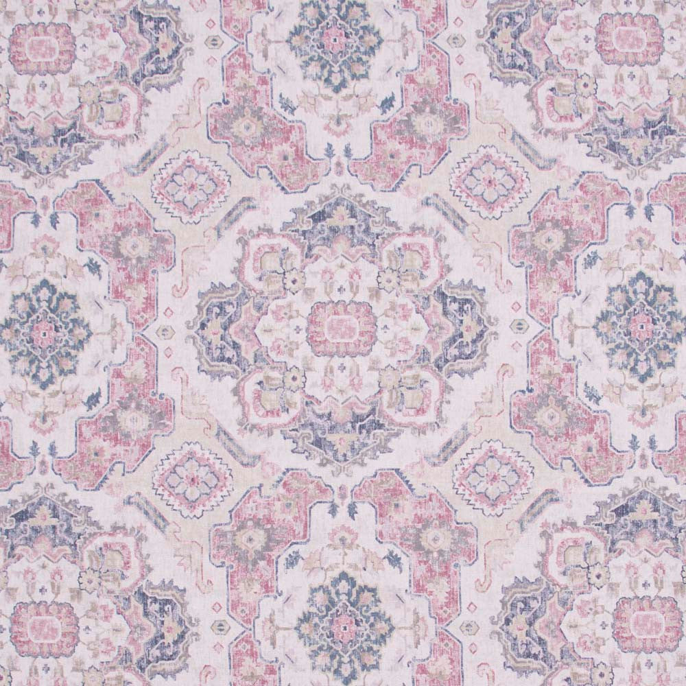 Global Inspiration Rosecloud by Carole Fabric Pink Jade 89% Polyester, 11% Linen Turkey 30,000 Wyzenbeek Double Rubs Horizontal: 27 and Vertical: 27 54 - Fabric Carolina -
