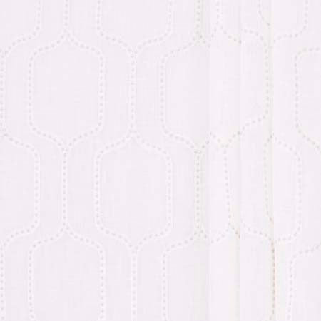One Off Alabaster by Carole Designer Fabric Sheer Intrigue 100% Polyester India 11 3/4" V, 7 5/8" H 51" - Swanky Fabrics -