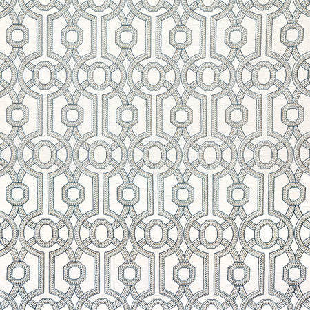 Park Circle Imperial by Carole Fabric Misty Glen Base: 71% Polyester, 29% Cotton Embr: 100% Polyester India  9 1/2" V, 6 1/2" H 52""  - Fabric Carolina -