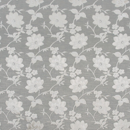 Proper Pose Pewter by Carole Fabric SILVER FOX 67% Polyester, 33% Cotton India Passes 30,000 Double Rubs Wyzenbeek </p><p>Repeat: 13 1/2" V, 13 3/4" H 54" - Fabric Carolina -