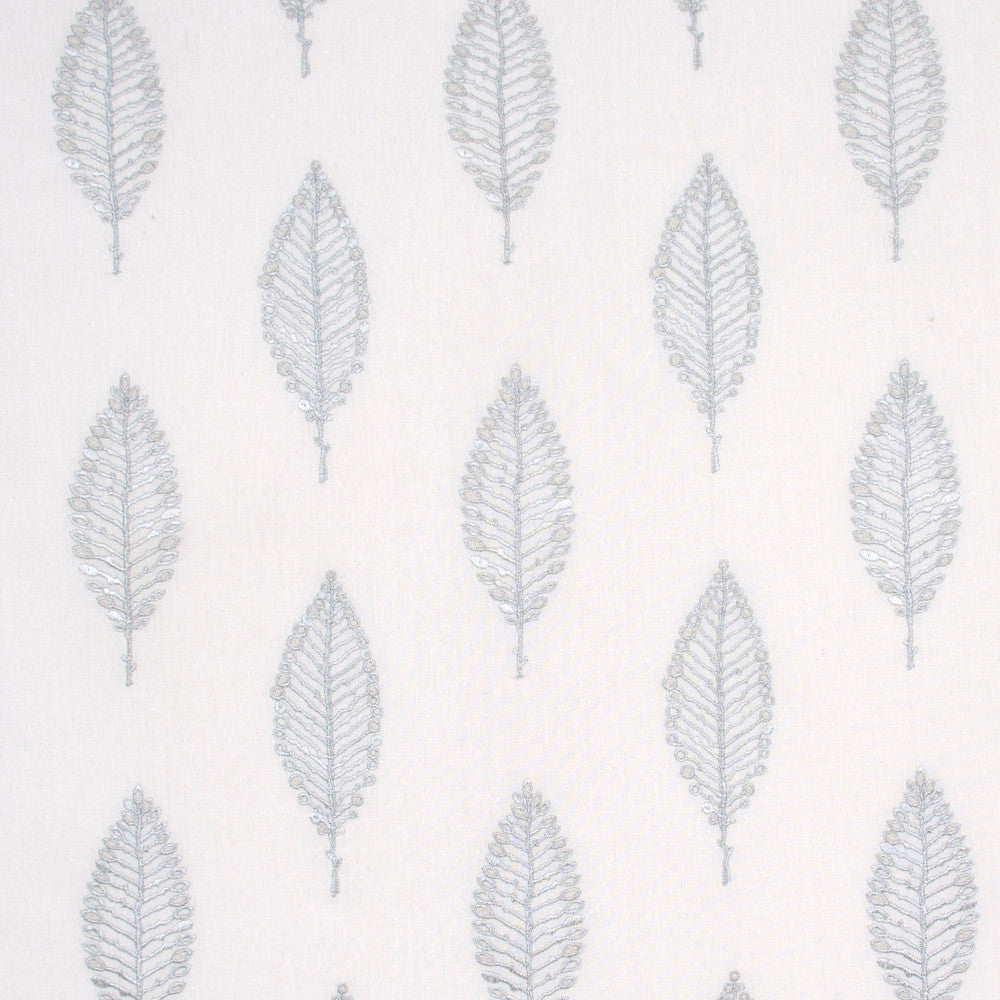 Garden Wall Silver by Carole Designer Fabric For The Window 50% Linen, 30% Viscose, 20% Polyester China N/A Horizontal: 1075 and Vertical: 115 52 - Swanky Fabrics -