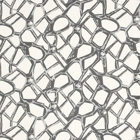 We Mesh Sterling by Carole Fabric Moonstone 100% Cotton India N/A 15 1/2" V, 17 3/8" H 54"  - Fabric Carolina -