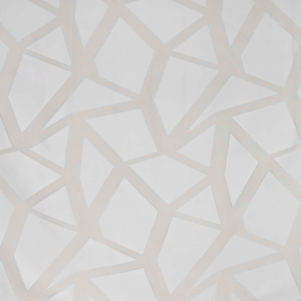 Solemn Eyes White by Carole Fabric Sheer Divine 100% Polyester France N/A Horizontal: 205 and Vertical: 18625 118 - Fabric Carolina -