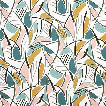 Modern Mania Opal by Carole Designer Fabric Prisma 100% Cotton SPAIN 50,000 Wyzenbeek Double Rubs 27" V, 13 1/2" H HD 54" - Swanky Fabrics -