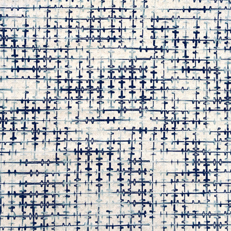 Crossroads Ocean by Carole Fabric Go West Base: 90% Linen, 10% Cotton Embr: 100% Acrylic N/A 2" V, 2" H 54*" - Fabric Carolina -