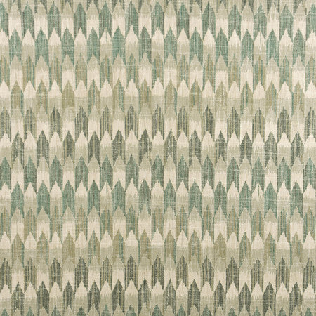 Arrow Trail Sage by Carole Designer Fabric Well-Traveled 36% Polyester, 26% Cotton, 22% Viscose, 16% Linen China 30,000 Wyzenbeek Double Rubs </p><p>Repeat: 13 1/2" V, 13 1/2" H 55" - Swanky Fabrics -