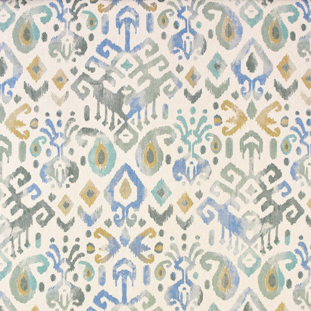 Change The World Forest by Carole Fabric Jade 50% Polyester, 24% Cotton, 14% Linen, 12% Viscose Turkey  28" V, 13 1/2" H 54"  - Fabric Carolina -
