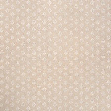 Small Garden Linen by Carole Designer Fabric Neutral Ground Base: 50% Polyester, 50% Cotton Embr: 100% Polyester India 3 1/8" V, 2 1/8" H HD 52"" - Swanky Fabrics -