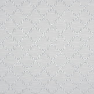 Bemuse White by Carole Fabric Etiquette 58% Polyester, 42% Cotton India N/A Horizontal: 4 3/4" and Vertical: 5" 55" - Fabric Carolina -