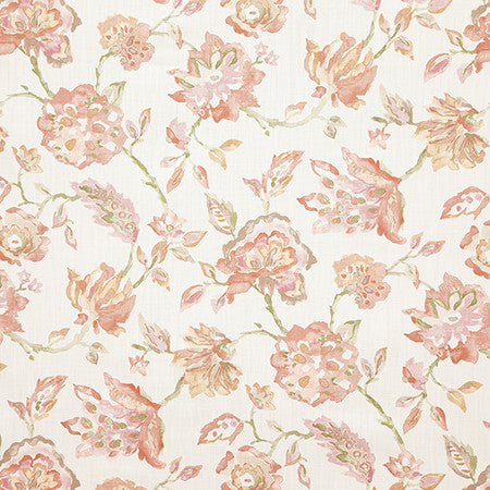 Full Frame Camelia by Carole Fabric Dawn & Dusk 97% Cotton, 3% Linen Printed In Usa  27" V, 14 1/2" H HD 54"  - Fabric Carolina -