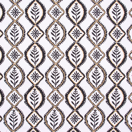 Pride & Joy Noir by Carole Fabric White Smoke 93% Cotton, 7% Viscose India N/A Horizontal: 9" and Vertical: 9 1/4" V 50" - Fabric Carolina -