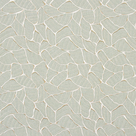 River Bridge Seafoam by Carole Fabric Jade 60% Polyester, 30% Cotton, 10% Linen India N/A 15 3/8" V, 11 3/8" H 52"  - Fabric Carolina -
