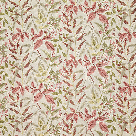 My Friends Bloom by Carole Fabric Dawn & Dusk Base: 58% Cotton, 42% Polyester. Embr: 100% Rayon India  12 1/2" V, 12 1/2" H HD 50"  - Fabric Carolina -