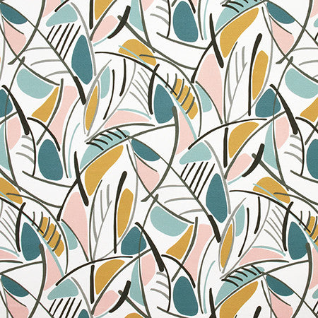 Modern Mania Opal by Carole Fabric Prisma 100% Cotton SPAIN 50,000 Wyzenbeek Double Rubs 27" V, 13 1/2" H HD 54"  - Fabric Carolina -