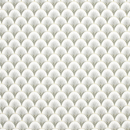 In The Spotlight Pewter by Carole Designer Fabric Prisma 100% Cotton SPAIN 3 3/4" V, 1 1/2" H HD 54" - Swanky Fabrics -