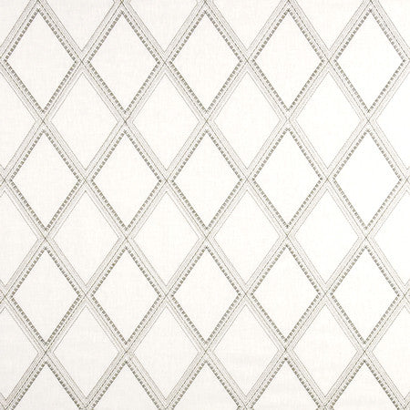 Reflect Your Hopes Fog by Carole Designer Fabric From The Heart 55% Cotton, 16% Rayon, 15% Polyester, 10% Zari, 4% Linen India 50,000 Wyzenbeek Double Rubs 7 1/2" V, 5 1/4" H 52" - Swanky Fabrics -