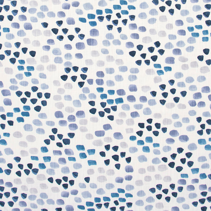 Kicked Stones Indigo by Carole Fabric Bluebird 100% Cotton Printed in USA Passes 12,000 Double Rubs Wyzenbeek Horizontal: 27 and Vertical: 25.25 54 - Fabric Carolina -