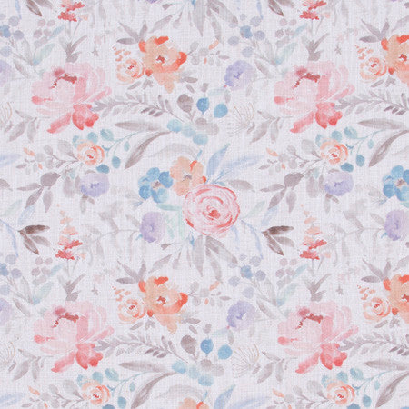Four Gables Petal by Carole Fabric Geranium 92% Polyester, 8% Linen China Passes 50,000 Double Rubs Wyzenbeek </p><p>Repeat: 13 1/4" V, 13 1/2" H HD 56" - Fabric Carolina -