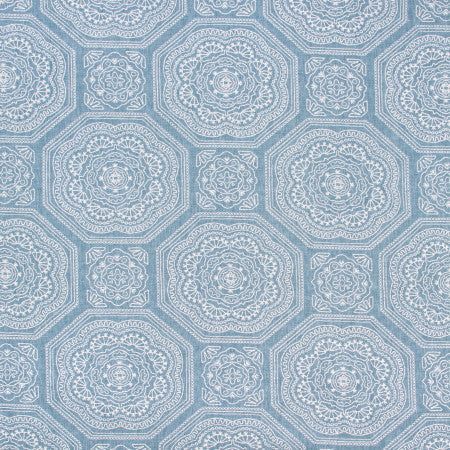 Lasting Friendship Sky by Carole Fabric DESERT WANDERER 50% Polyester, 50% Cotton India  15 1/2" V, 17 1/8" H 52"  - Fabric Carolina -