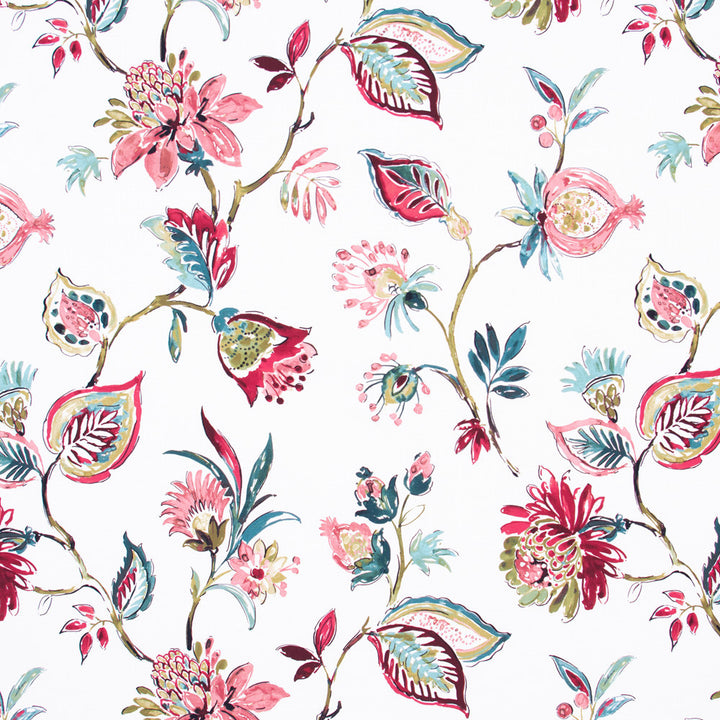Serenade Song Coral by Carole Fabric Azalea 100% Cotton Spain Passes 30,000 Double Rubs Wyzenbeek Horizontal: 27 and Vertical: 27 54 - Fabric Carolina -