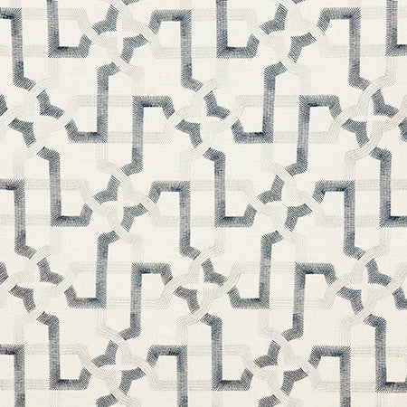 Meet Again Denim by Carole Fabric Dawn & Dusk Base: 69% Cotton, 31% Polyester. Embr: 100% Viscose India  12 1/2" V, 12 1/2" H 51"  - Fabric Carolina -