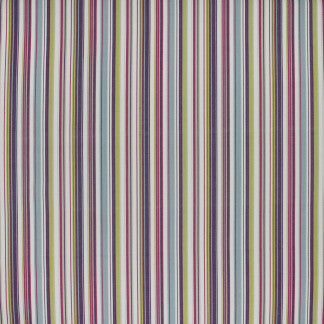 Cabaret Stripe Mulberry by Carole Designer Fabric In Tune 100% Cotton India N/A 9" H 54" - Swanky Fabrics -