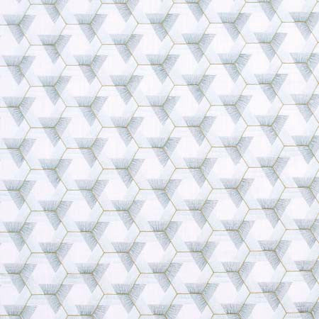 Still Love Me Spa by Carole Designer Fabric Modern Edge 82% Polyester, 11% Cotton, 7% Linen India 3 1/4" V, 5 1/4" H 53.5" - Swanky Fabrics -