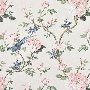 Garden Bird Silk by Carole Fabric