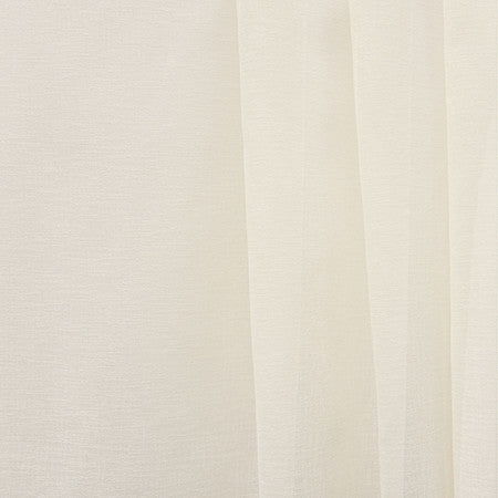 Northbound Ivory by Carole Designer Fabric Sheer Basics III 100% Polyester Turkey N/A None 130" - Swanky Fabrics -