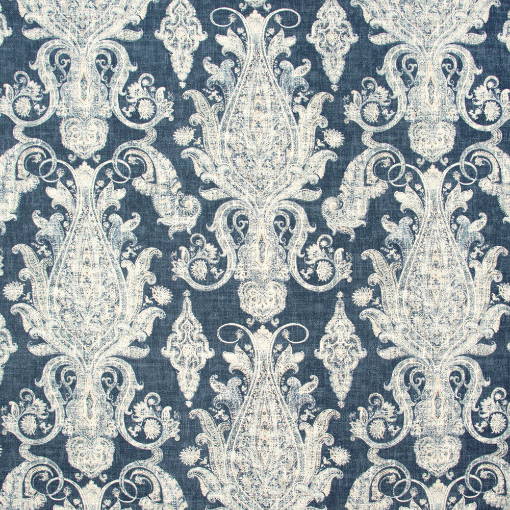Musketeers Lake by Carole Fabric Blue Forest 55% Linen, 45% Rayon-SSR Printed In USA Passes 15,000 Double Rubs Wyzenbeek Horizontal: 27 and Vertical: 2525 54 - Fabric Carolina -