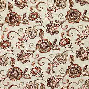 Santa Cecilia Red by Carole Fabric