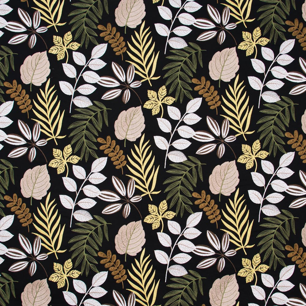 Sunday Drive Harvest by Carole Fabric Onyx & Ivory 100% Cotton India N/A Horizontal: 25125 and Vertical: 15375 51 - Fabric Carolina -