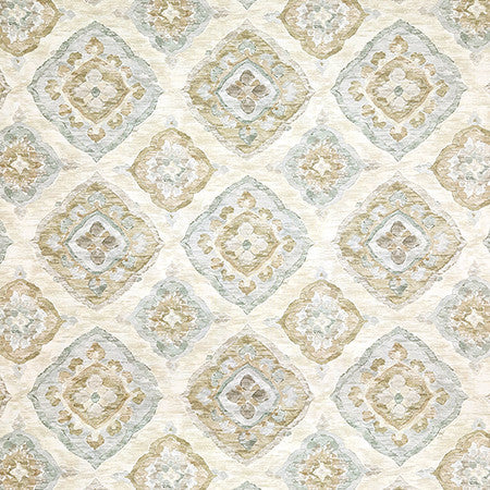 No Comparison Ecru by Carole Designer Fabric Hidden Treasure 100% Cotton Spain 27" V, 13 1/2" H HD 54" - Swanky Fabrics -