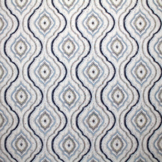 Any Age Indigo by Carole Fabric Festive Flair 100% Polyester China N/A 9 1/2" V, 9 3/4" H 58"  - Fabric Carolina -