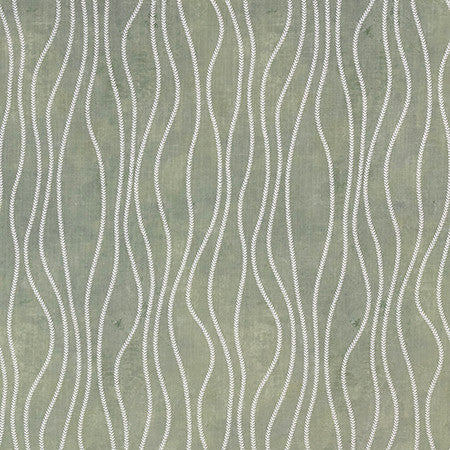 Simple Twist Ivy by Carole Designer Fabric English Garden Base: 100% Polyester Embr: 100% Polyester 18,000 Matindale Circular Rubs 18 1/2" V, 13" H 52*" - Swanky Fabrics -