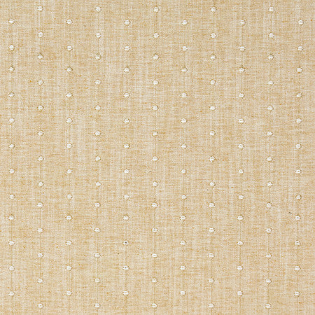 In Knots Goldenrod by Carole Fabric English Garden Base: 82% Polyester, 11% Cotton, 7% Linen Embr: 78% Cotton, 22% Viscose 51,000 Wyzenbeek Double Rubs 1" V, 2 3/8" H 52*" - Fabric Carolina -