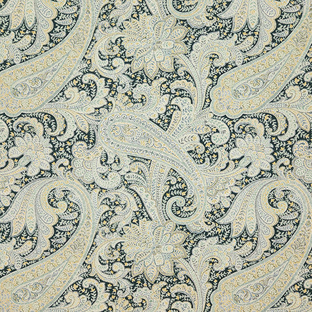 Paisley Statement Cove by Carole Fabric Evergreen 100% Cotton-SSR Pakistan  25 1/4" V, 27 1/2"  H 54"  - Fabric Carolina -
