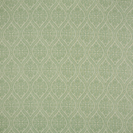 Moonflower Fennel by Carole Designer Fabric Misty Glen 50% Cotton, 35% Viscose, 15% Linen India 25 1/2" V, 13 1/2" H 54 1/2"" - Swanky Fabrics -
