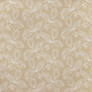 Lovely Leaf Straw by Carole Fabric Summer Garden 100% Polyester India N/A 9 1/2" V, 18" H 54"  - Fabric Carolina -