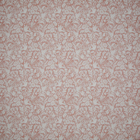 Birds At Play Peony by Carole Designer Fabric Sunset Serenade 100% Cotton India 12 1/4" V, 14" H 55 3/4"" - Swanky Fabrics -