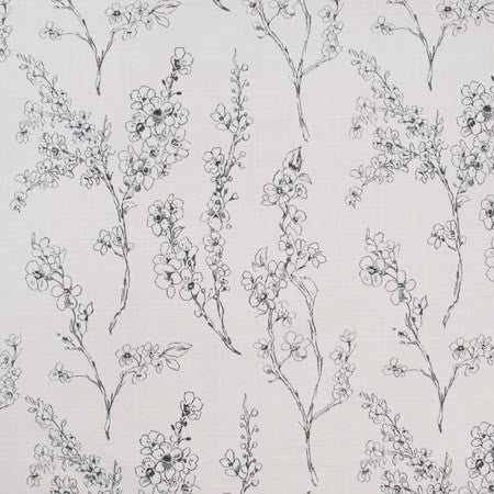 Partly Sunny Cream by Carole Fabric ONYX & IVORY 53% Polyester, 47% Cotton- Acrylic Backing China Passes 120,000 Double Rubs Wyzenbeek Horizontal: 27" and Vertical: 28 1/4" V 55" - Fabric Carolina -