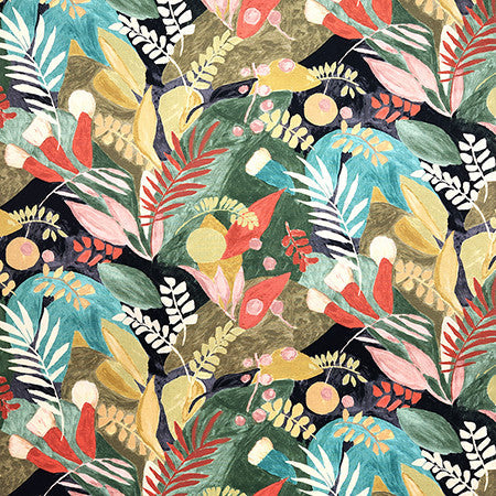 Jimenez Boxwood by Carole Designer Fabric First Impressions 100% Cotton India 26 1/4" V, 27 1/8" H HD 55.25" - Swanky Fabrics -