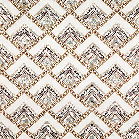 Originality Sand Dune by Carole Fabric Hidden Treasure 36% Polyester, 26% Cotton, 22% Viscose, 16% Linen China  11 1/2" V, 6 1/2" H HD 54"  - Fabric Carolina -