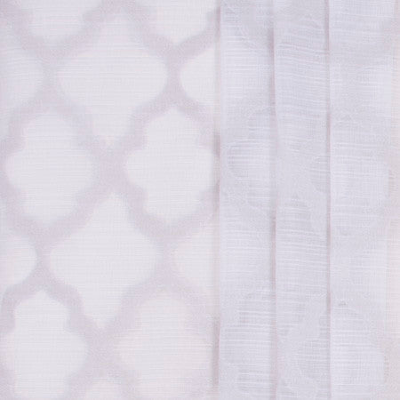 Framed Out Ash by Carole Designer Fabric Sheer Marvel 100% Polyester TURKEY 7 5/8" V, 5 1/8" H 118" - Swanky Fabrics -