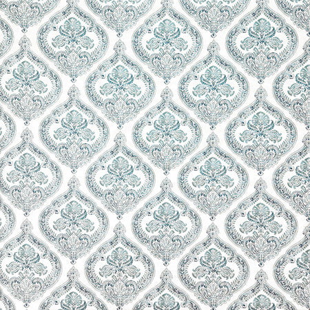 Adornment Spa by Carole Fabric Misty Glen 100% Cotton Spain  13 1/2" V, 6 3/4" H HD 54""  - Fabric Carolina -