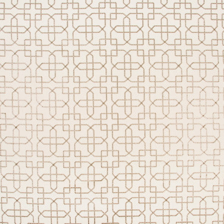 Precious Stones Almond by Carole Fabric WINNER'S CIRCLE 85% Polyester, 15% Linen India N/A 6 3/8" V, 6 1/4" H 52"  - Fabric Carolina -
