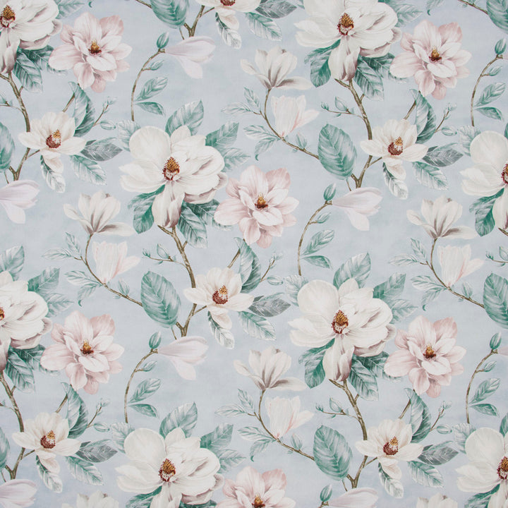 Magnolia Garden Periwinkle by Carole Fabric Blue Forest 100% Cotton Spain Passes 15,000 Double Rubs Wyzenbeek Horizontal: 27 and Vertical: 25 54 - Fabric Carolina -