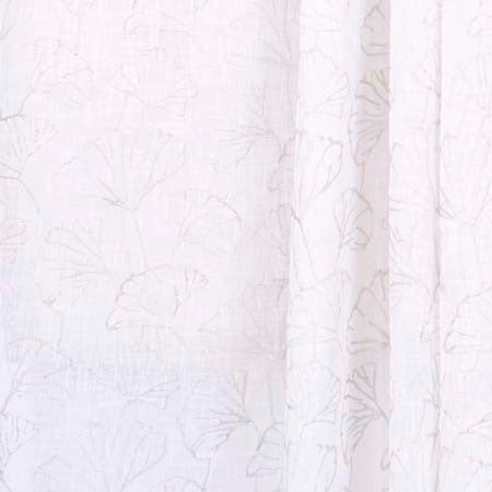 Island Culture Cream by Carole Fabric Sheer Intrigue 100% Polyester India N/A Horizontal: 11 3/8" and Vertical: 11 3/8"V 51" - Fabric Carolina -