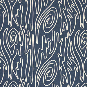 Twist About Dark Denim by Carole Fabric